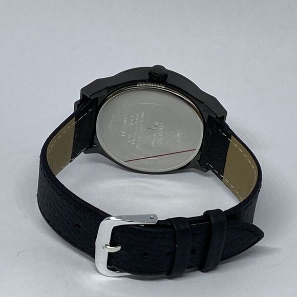 Guess U0844L1 Women\'s Black Leather Analog Dial Quartz Genuine Wrist Watch LJ190 main image 5